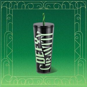 Limited Edition Wicked Defy Gravity Black and Green Glow in the Dark Tumbler